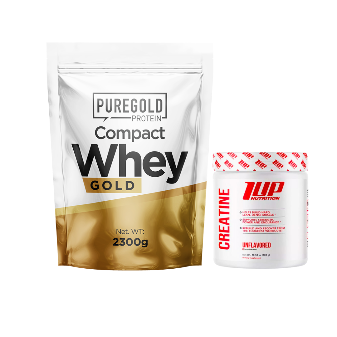 PACK Pure Gold Proteína Compact whey 2.300g + Creatinas 300g