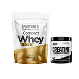 PACK Pure Gold Proteína Compact whey 1000g + Creatinas 300g