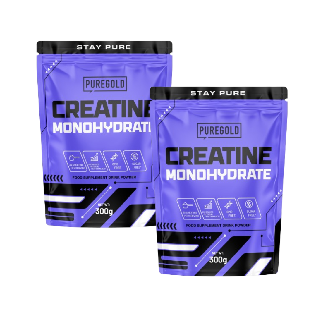 Pack 2 Creatinas 100% monohidratada Pure Gold 300 g