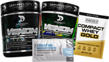Pack 2 Pre-Entreno Venom + Muestra de proteína y muestra de creatina